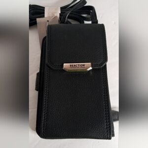 Reaction by Kenneth Cole Black Phone/Wallet Mini Crossbody Bag
